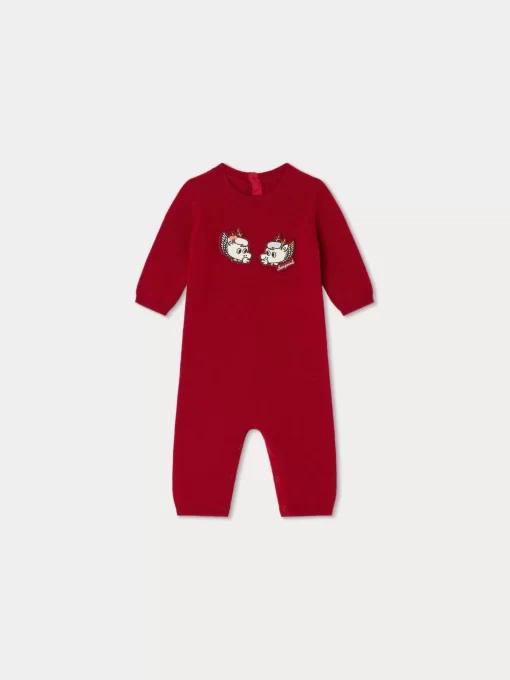 Newborn & Baby Bonpoint Sets And Jumpsuits | Tilouana Romper Ruby