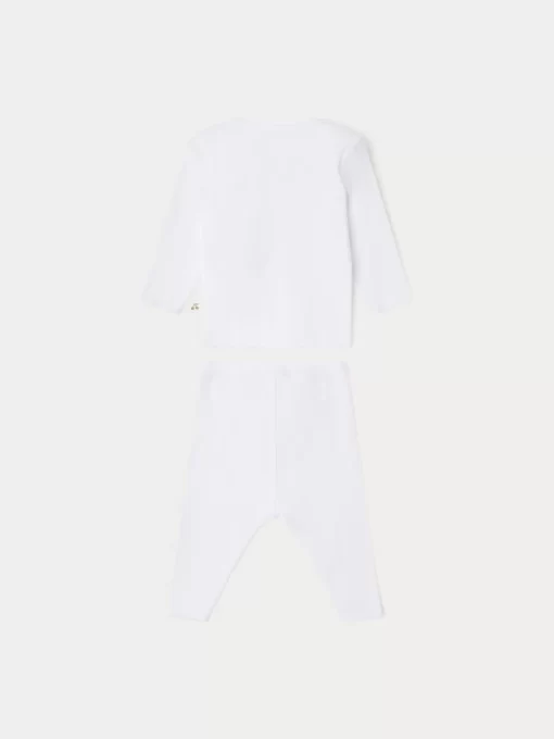 Newborn & Baby Bonpoint Sets And Jumpsuits | Timi Clothing Set White
