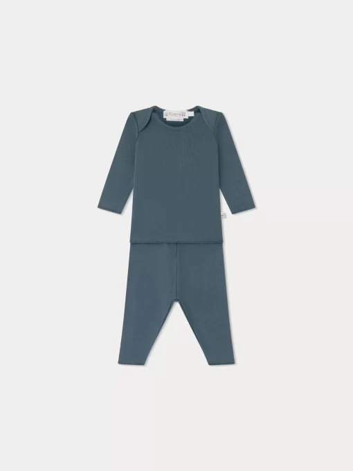 Newborn & Baby Bonpoint Sets And Jumpsuits | Timi Set Emerald Green