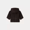 Newborn & Baby Bonpoint Outerwear | Timo Coat Navy Checked