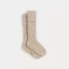 Child Bonpoint Socks And Underwear | Tocks Socks Flecked Alabaster White