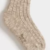 Child Bonpoint Socks And Underwear | Tocks Socks Flecked Alabaster White