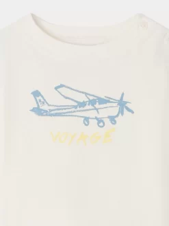 Newborn & Baby Bonpoint Tops | T-Shirt Cai Blanc Lait