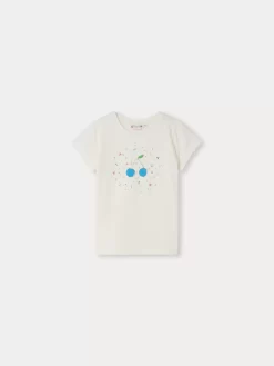 Child Bonpoint Tops | T-Shirt Capricia Blanc Lait