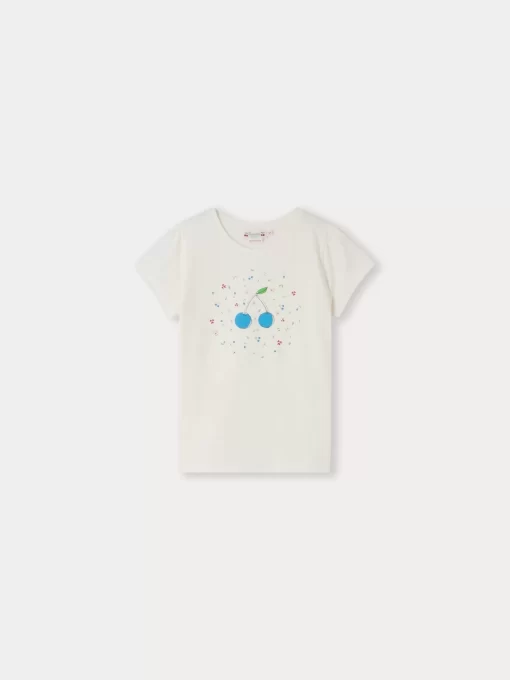 Child Bonpoint Tops | T-Shirt Capricia Blanc Lait