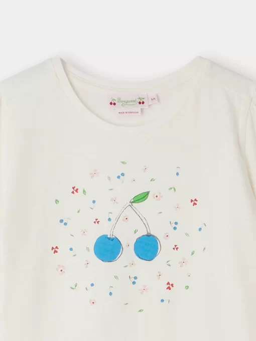 Child Bonpoint Tops | T-Shirt Capricia Blanc Lait