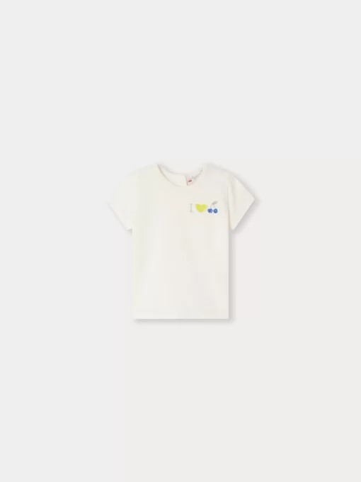 Newborn & Baby Bonpoint Tops | T-Shirt Cira Blanc Lait