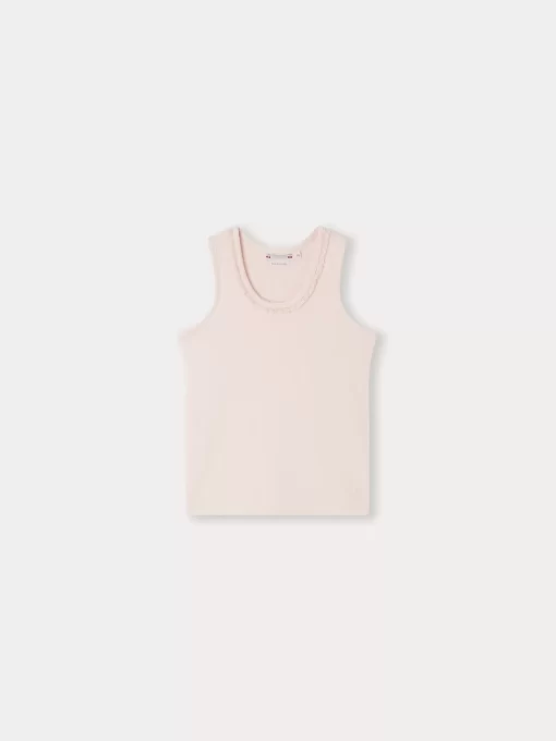 Child Bonpoint Tops | T-Shirt Coline Rose Petale