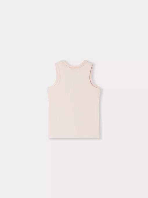 Child Bonpoint Tops | T-Shirt Coline Rose Petale