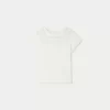 Child Bonpoint Tops | T-Shirt Fina Blanc Lait