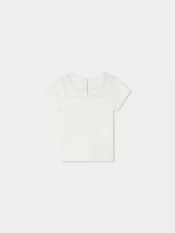 Child Bonpoint Tops | T-Shirt Fina Blanc Lait