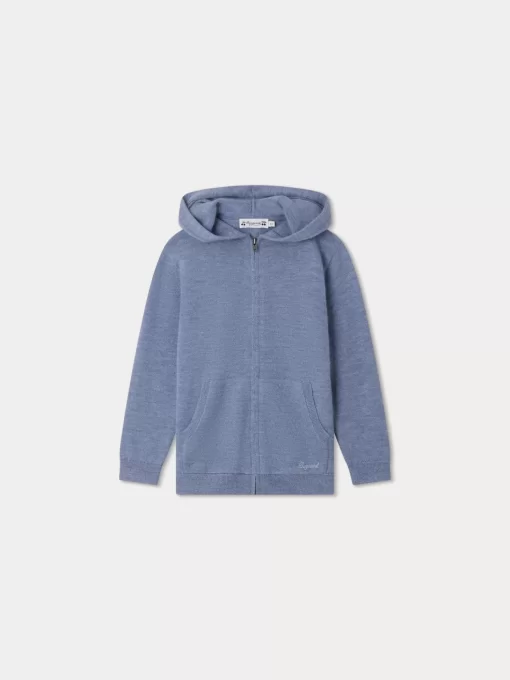 Child Bonpoint Cardigans And Sweaters | Tylcy Cardigan Gray Blue