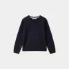Child Bonpoint Cardigans And Sweaters | V-Neck Sweater For Boys Navy